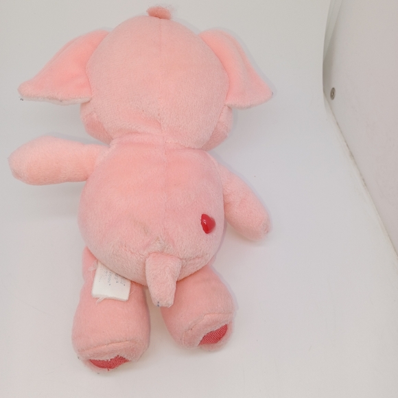 Care Bears Cousins Lotsa Heart Elephant Plush 8" Pink Heart Tummy Stuffed 2004 - Picture 3 of 7